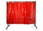 Parawan spawalniczy OPEN WELD SOLID z kurtynami foliowymi 1450x1900 mm 