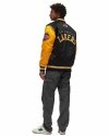 Mitchell & Ness kurtka NBA Los Angeles Lakers Primetime Heavyweight Satin Jacket Vintage Logo Lakers JK8453-LALBLCK