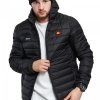 Ellesse kurtka męska z kapturem Lombardy Padded Jacket czarna SHS01115001