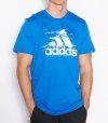 Adidas t-shirt męski Niebieski Ess Logo Ay7174