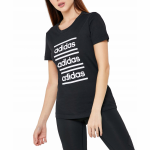 Adidas Damen T-Shirt In Schwarz W C90 TEE EH6458