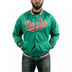 Mitchell & Ness kurtka NBA Milwaukee Bucks Lightweight Jacket STJKMG18013-MBUDKGN