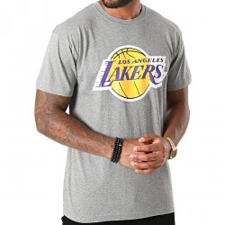 Mitchell & Ness t-shirt NBA Los Angeles Lakers Team Logo Tee BMTRINTL1268-LALGYML