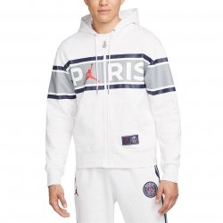 Jordan bluza męska z kapturem na suwak biała M J PSG Fleece FZ DB6481-051