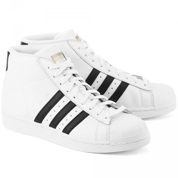 Adidas Originals Pro Model Herrenschuhe In Weiß Classic Old School Sportschuhe
