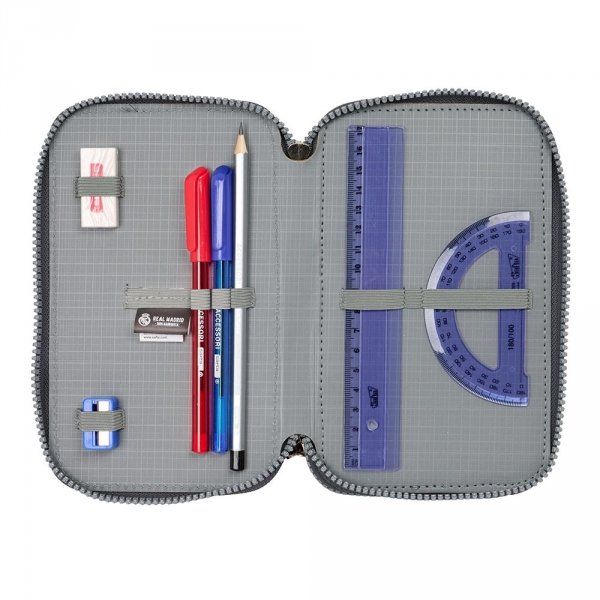 Real Madryt piórnik z wyposażeniem triple filled pencil case 37 pcs 412524857