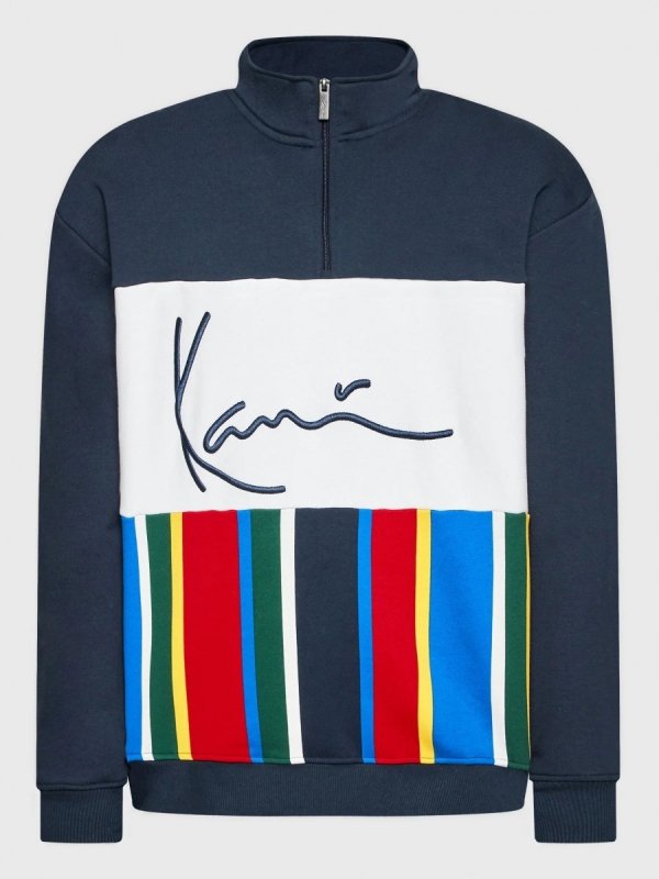 Karl Kani bluza męska KK Signature Block Stripe Troyer 6027341
