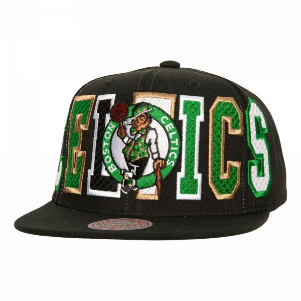 Mitchell &amp; Ness czapka z daszkiem Varsity Bust Snapback Boston Celtics HHSS6461-BCEYYPPPBLCK