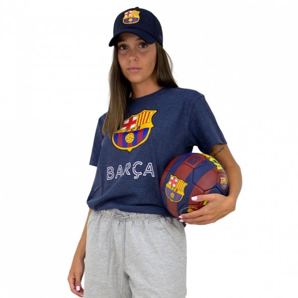 FC Barcelona czapka z daszkiem bejsbolówka Cap Cross Black FCB 5001GEXNN