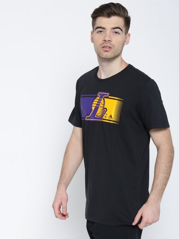 Adidas t-shirt męski Los Angeles Lakers AX7681