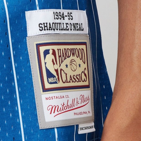 Mitchell &amp; Ness koszulka męska Orlando Magic NBA Swingman Road Jersey Magic 94 Shaquille O'Neal SMJYGS18193-OMAROYA94SON