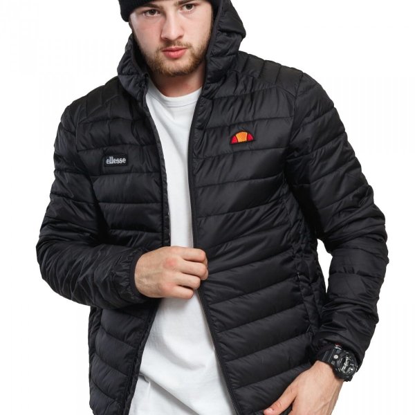 Ellesse kurtka męska z kapturem Lombardy Padded Jacket czarna SHS01115001