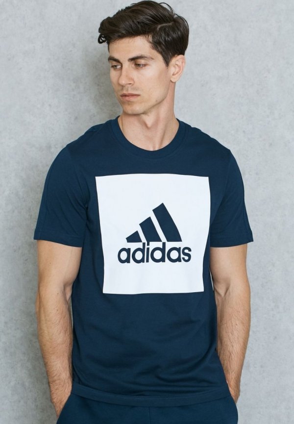 Adidas t-shirt męski granatowy Ess Big Logo Tee S98726