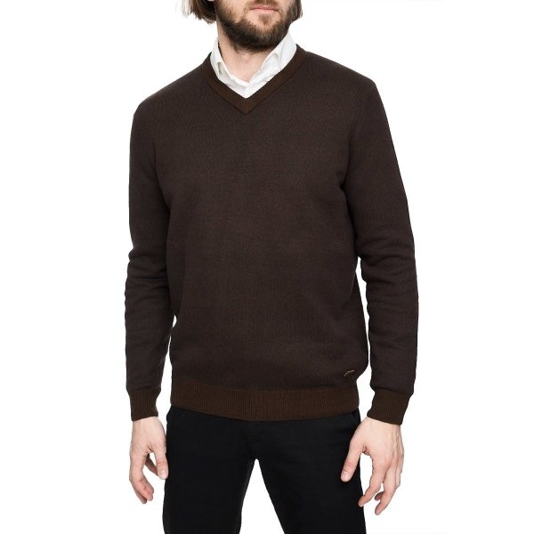 Sweter męski Camel Active brązowy bawełna 31.494545.29