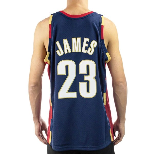 Mitchell &amp; Ness koszulka męska Cleveland Cavaliers NBA Swingman Jersey Lebron James SMJYGS18156-CCANAVY08LJA