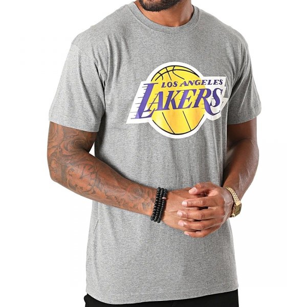 Mitchell &amp; Ness t-shirt NBA Los Angeles Lakers Team Logo Tee BMTRINTL1268-LALGYML