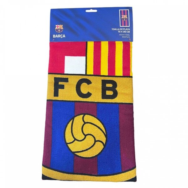 FC Barcelona ręcznik plażowy junior 70x140 cm beach towel mikrofibra 120042