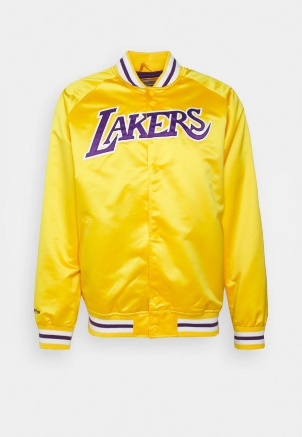 Mitchell &amp; Ness Los Angeles Lakers kurtka NBA Lightweight Jacket STJKMG18013-LALGOLD