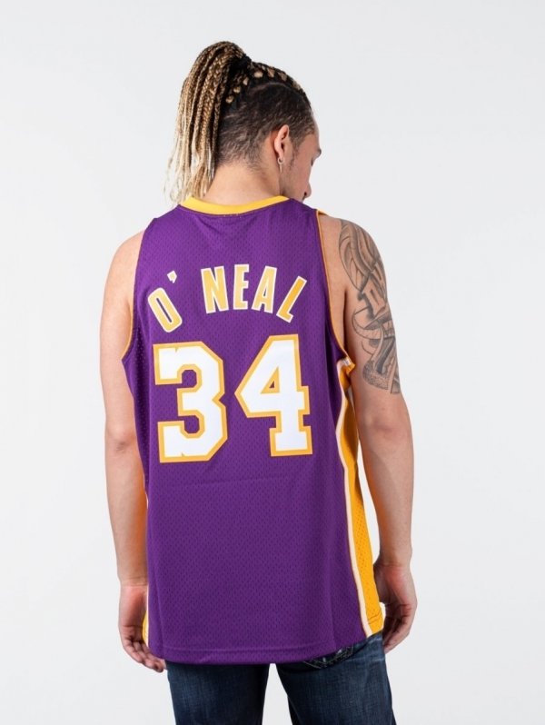 Mitchell &amp; Ness koszulka męska Los Angeles Lakers NBA Swingman Jersey Lakers 99-00 Shaquille O`Neal SMJYGS18447-LALPURP99SON