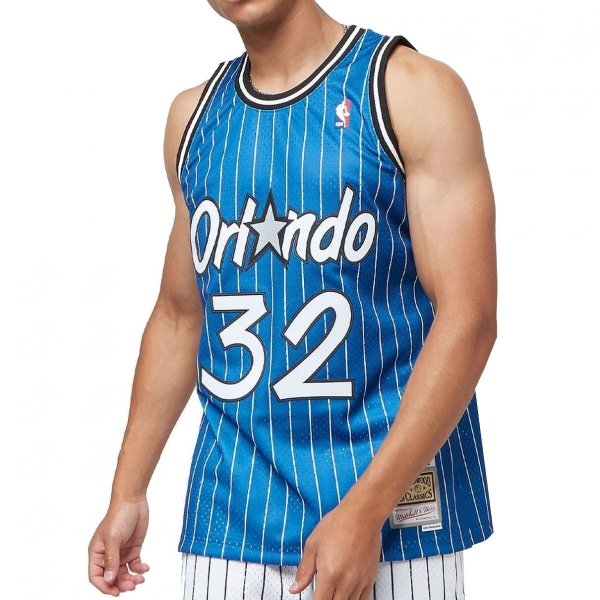 Mitchell &amp; Ness koszulka męska Orlando Magic NBA Swingman Road Jersey Magic 94 Shaquille O'Neal SMJYGS18193-OMAROYA94SON