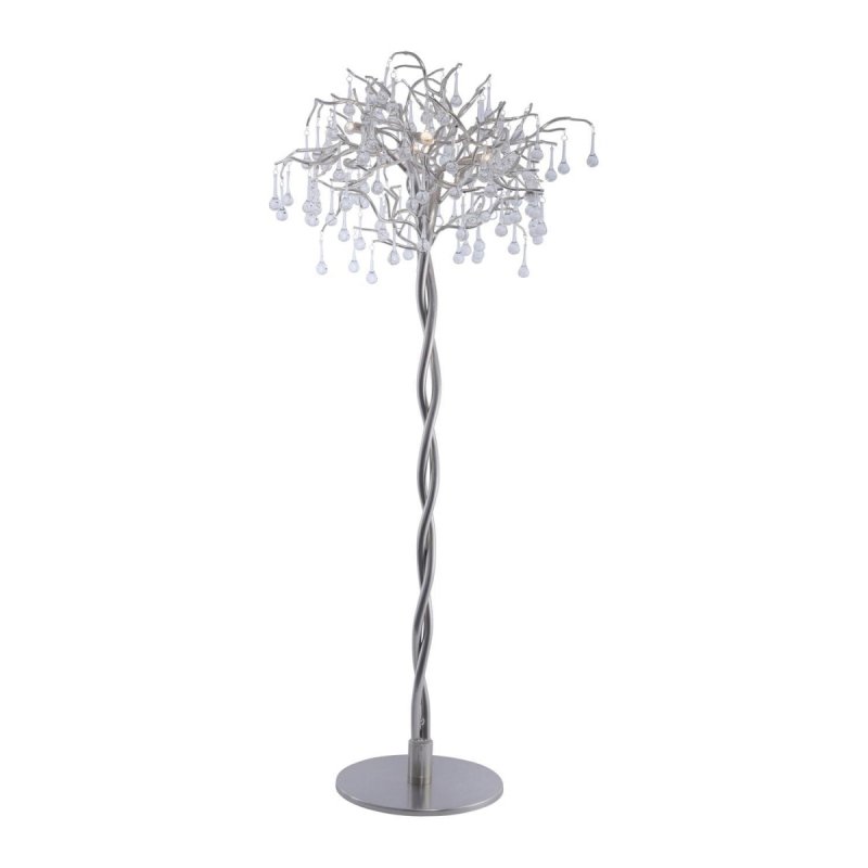 Lampa podłogowa stojąca drzewko ICICLE 5 - punktowa srebrny PaulNeuhaus - 232-55