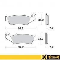 PROX klocki hamulcowe przód HONDA CRF 230F (04-09) 