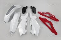 UFO KOMPLET PLASTIKÓW HUSQVARNA CR 250 2T '09-'13 KOLOR OEM (BIAŁY/CZERWONY/CZA<br />RNY) 