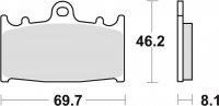 TRW klocki hamulcowe przód Suzuki GSF 650 S Bandit (07-16)  