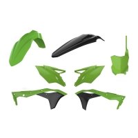POLISPORT KOMPLET PLASTIKÓW KAWASAKI KX 250F '17-'20 KOLOR ZIELONO CZARNY 