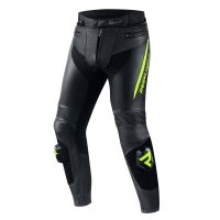 SPODNIE SKÓRZANE REBELHORN FIGHTER BLACK/FLO YELLOW 60 