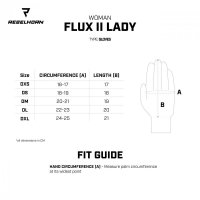 RĘKAWICE MOTOCYKLOWE DAMSKIE REBELHORN FLUX 2 BLACK, FLUO YELLOW WXS DXS 