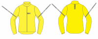 KURTKA PRZECIWDESZCZOWA REBELHORN OCEAN FLUO YELLOW XXS 