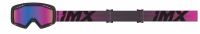 GOGLE IMX ENDURANCE FLIP BLACK MATT/ PINK - SZYBA IRIDIUM PINK + CLEAR (2 SZYBY W ZESTAWIE) OS 