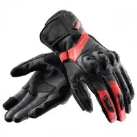 RĘKAWICE MOTOCYKLOWE REBELHORN VIPER BLACK, GREY, FLUO RED L 
