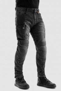 SPODNIE JEANS REBELHORN VANDAL MONOLAYER WASHED BLACK W42L34 