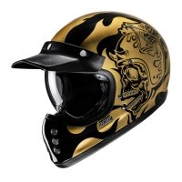 KASK HJC V60 FLAME BLACK/GOLD M 