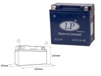 LANDPORT Suzuki LT-A 400F King Quad 09-10 akumulator żelowy bezobsługowy - zalany 
