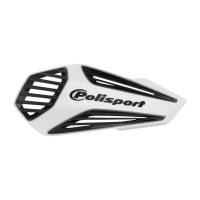 POLISPORT OSŁONY RĄK (HANDBARY) MODEL MX AIR Z UNIWERSALNYM ZESTAWEM MONTAŻOWYM 22/28 KOLOR BIAŁO CZARNY 