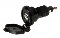 Din-Tech, 2 porty USB: Ładowarka Din - szybkie ładowanie - 2700 mA - 12/32 