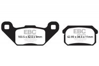 Klocki hamulcowe EBC FA431TT (kpl. na 1 tarcze) 