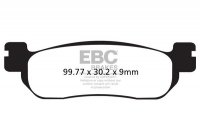 Klocki hamulcowe EBC SFAC275 skuterowe karbonowe (kpl. na 1 tarcze) 