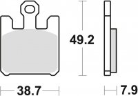 Delta Braking klocki hamulcowe przód Suzuki VZ 1600 M1600 Marauder 05 