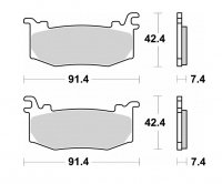 SBS KLOCKI HAMULCOWE KH STREET PERFORMANCE (EXCEL) SINTER KOLOR ZŁOTY PRZÓD APRILIA RSV4 FACTORY 25-, DUCATI PANIGALE V4/V4S 25- 