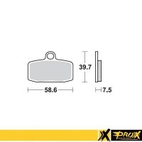 PROX KLOCKI HAMULCOWE KH612 KTM SX 85 12-20, Freeride 250R 14-17, 350 12-17 PRZÓD 
