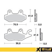 PROX KLOCKI HAMULCOWE KH165 SUZUKI LT-R 450 06-11, YAMAHA YFZ 450 04-08 PRZÓD PRAWY 
