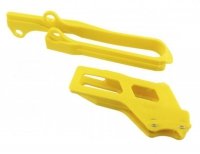 POLISPORT PROWADNICA I ŚLIZG ŁAŃCUCHA (KOMPLET) SUZUKI RMZ 250 12-18 KOLOR ŻÓŁTY 