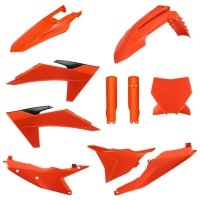POLISPORT KOMPLET PLASTIKÓW (FULL KIT) KTM SX/SX-F/XC/XC-F 23-24 W ZESTAWIE TABLICA PRZEDNIA (8352500005) I OSŁONY AMORTYZATORÓW 