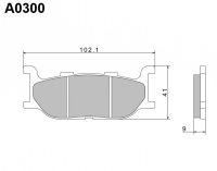 NISSIN 2024/10 KLOCKI HAMULCOWE KH179 PREMIUM SEMI-METALLIC (SPIEK METALICZNY) (ECE R90) (MADE IN JAPAN) (2P-233NS) 