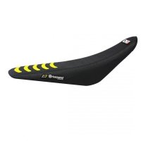 BLACKBIRD POKROWIEC / POSZYCIE NA SIEDZENIE HUSQVARNA FC/TC 14-15, TE/FE 14-16 DOUBLE GRIP 3 KOLOR CZARNY ŻÓŁTY 