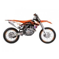 BLACKBIRD KOMPLET NAKLEJEK (OKLEIN) KTM SX/SX-F 13-15, EXC/EXC-F 14-16, DREAM 5VCHROME EFX KOLOR POMARAŃCZOWY CZARNY 